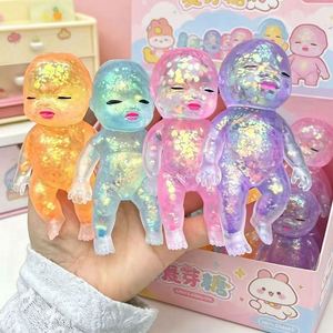 Juguete Blandito Antiestrés Melanth Glitter Baby Squishy Natasha de TPR, Muñeco Moldeable de Rebote Lento para Alivio de la Ansiedad 14+ - Product Image 3