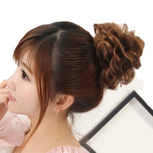 Chignons วิกผมหยิกเจ้าสาววิกผมสังเคราะห์มวย<span class=keywords><strong>ผม</strong></span> Chignons มี4สีให้เลือก - Product Image 1