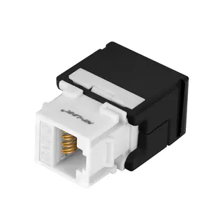 Cat6 180 도 키스톤 잭 UTP 툴리스 RJ45 모듈식