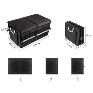 कार ट्रंक आयोजक, 55l बड़ी क्षमता और जूते डिब्बे के साथ, सुव/जीप/सेडान के लिए ढहने वाले ट्रंक भंडारण आयोजक - Product Image 2