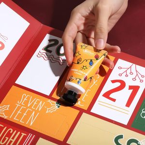 Calendrier de l'Avent Imprimé Beauté et Soins de la Peau, Coffrets Bain pour Femme, Lotion Mains, Boîte Cadeau en Carton 24 Jours, Emballage de Noël - Product Image 2