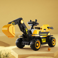 Excavatrice Jouet Électrique Télécommandée pour Enfants, Matériaux Écologiques, Modèle Grand Format à Conduire, pour 2-4 Ans, Véhicule de Construction