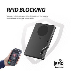 Slim Aluminum <b>Card</b> <b>Holder</b> <b>Wallet</b> 35mm With Apple Find My Compatible RFID Blocking Clip Design - Product Image 2