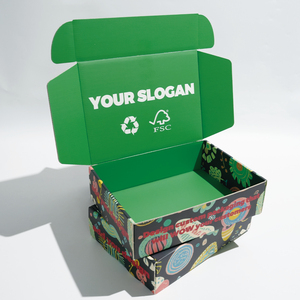Caja de Envío de Cartón Corrugado Plegable de Lujo con Logotipo Personalizado a Todo Color, Materiales Reciclados Ecológicos para Cosméticos, Zapatos y Regalos - Product Image 5
