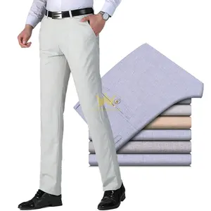 Pantaloni da uomo casual high-stretch personalizzati, stile business di moda semplice, comfort skin-friendly