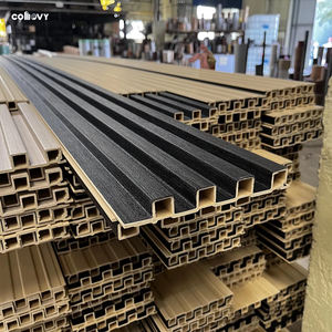 COMOVY ホーム ウォール デザイン デコレーション <span class=keywords><strong>PVC</strong></span>フォームボード 装飾用 フルート付き 3D WPC ウッド調 ウォールパネル 屋内用 - Product Image 5