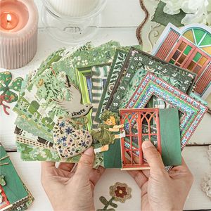 45 feuilles/paquet Garden Post Office Series Vintage Country-Style Planner Décorations Material Pack - Product Image 1