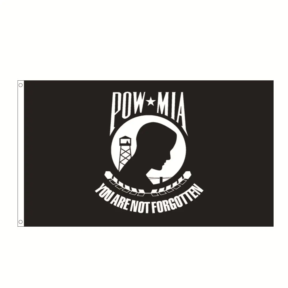 โปรโมชั่น 3x5 โพลีเอสเตอร์สีดําคุณไม่ใช่นักโทษที่ถูกลืมสงครามธงทหารธง Mia Pow