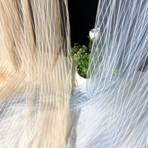 Tela <span class=keywords><strong>de</strong></span> Malla <span class=keywords><strong>de</strong></span> Nailon con Rayas Verticales, Ligera, Texturizada, <span class=keywords><strong>para</strong></span> <span class=keywords><strong>Vestidos</strong></span>, Faldas, Trajes y Decoración, Directo <span class=keywords><strong>de</strong></span> Fábrica - Product Image 3