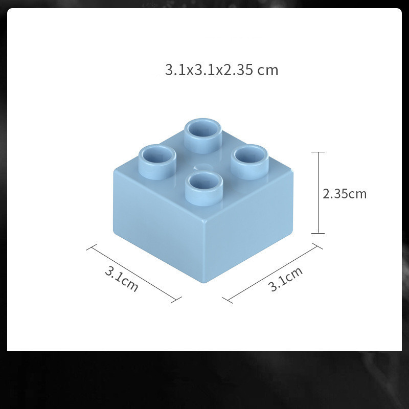 22 bloques de construcción-ladrillo azul cielo