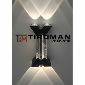 Moderna lampada da parete a LED calda corpo in cristallo bianco telecomando per decorazioni per la casa e soluzioni di illuminazione in camera da letto e soggiorno - Product Image 1
