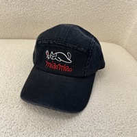 Miaomiao Cat Wine Camper Cap Set para Hombre y Mujer, 3 Piezas, Gorra de 5 Paneles con Visera Plana, Estilo Urbano, Lindo, Casual, para Exteriores, Ajustable, Nuevo Estilo, Regalo