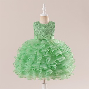 2025 Hotsale fille unique dentelle corsage <span class=keywords><strong>robe</strong></span> sans manches col rond <span class=keywords><strong>robe</strong></span> de mariée - Product Image 3