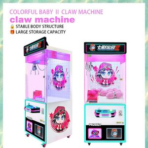 Ninix Seven Stars Baby II Machine à griffes commerciale en libre-service à thème anime, en acier inoxydable, avec LED rose-violet vives - Product Image 5