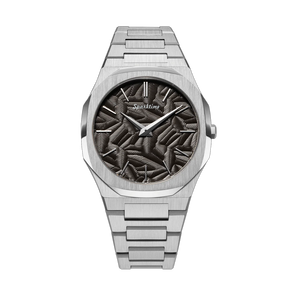 Montre en acier inoxydable à quartz ultra-fine, décontractée et professionnelle, étanche, avec batterie de 3 ans, affichage 24 heures, style élégant et luxueux - Product Image 4