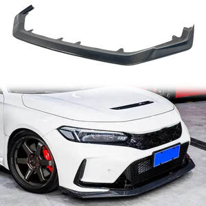 Répartiteur de lèvre inférieure de pare-chocs avant en fibre de carbone véritable pour Honda Civic Type R FL5 <span class=keywords><strong>2023</strong></span> +. - Product Image 2