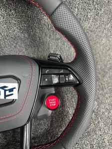 Con paleta de carbono Alcantara, volante LED de carbono para <span class=keywords><strong>Audi</strong></span> A3 A4 A5 B9 A6 C7 S3 S4 B9 B9.5 RS3 RS6 RS7 C7 C8 Q3 Q5 Q8 TT - Product Image 3