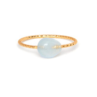Bague en Gros Pierre Naturelle Réglable Pierre de Naissance Bague Or 14 Carats Femme Brut Améthyste Quartz Rose Cristal Bagues pour Femme