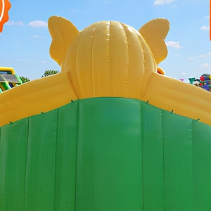 Toboggan aquatique gonflable géant de qualité commerciale, thème animal, avec souffleur, installation facile, PVC 0,55 mm, certifié EN14960 - Product Image 5
