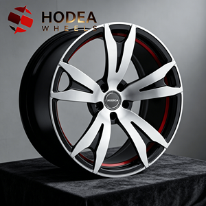 Rines Deportivos de Aleación Forjada de 17/18/19/20/21/22 Pulgadas, <span class=keywords><strong>5</strong></span> Radios, Acabado Mecanizado, para <span class=keywords><strong>BMW</strong></span>/Mercedes/Audi, Doble Color, Borde Azul - Product Image 4