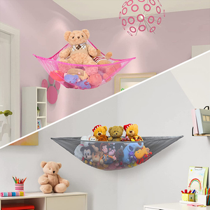 Lưới Đựng Đồ Treo Đồ Sắp Xếp Góc Phòng Búp Bê Macrame Jumbo Cho Trẻ Em Võng Lưới Đựng Đồ Chơi Động Vật Trang Trí Kèm Đèn LED - Product Image 6