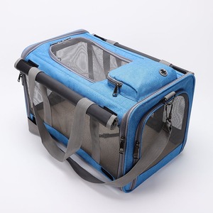 Sac de transport respirant et portable pour animaux de compagnie - Caisse de transport bandoulière pour chats et petits chiens - Product Image 1