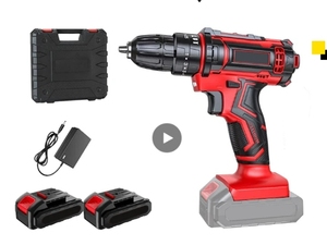 Taladro Inalámbrico, Destornillador Eléctrico Inalámbrico de <span class=keywords><strong>12V</strong></span> 21V, 2 Velocidades, Baterí<span class=keywords><strong>a</strong></span> de Iones de Litio Recargable, Ajustes de Torque, Herramientas Eléctricas - Product Image 2