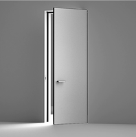 Porte en bois invisible moderne sur mesure, prix d'usine, sans cadre, intérieure/extérieure, blanche, étanche, pour chambre d'hôtel