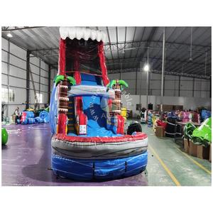 Vendita Diretta dalla Fabbrica di Scivolo d'Acqua Gonfiabile a Forma di Palma Alta 20 Piedi, Personalizzabile per Bambini e Adulti - Product Image 1