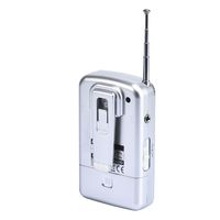 Radio de poche compacte FM/AM en gros, avec clip ceinture et antenne télescopique, fonctionne sur piles pour usage domestique d'urgence