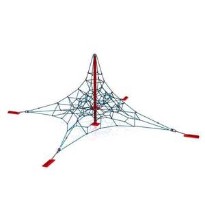 Cadre d'escalade pyramidal à quatre pattes H3M avec corde d'escalade - Product Image 2