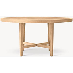 Tavolo da pranzo allungabile in legno massello americano Set nero minimalista stile metà secolo mobili per ristoranti appartamenti - Product Image 6