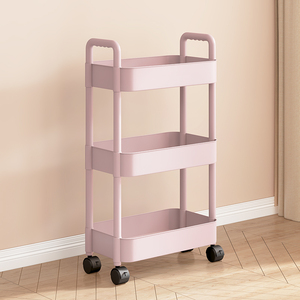 Carro rodante multifuncional Estante de utilidad móvil Soporte de almacenamiento y estante Estante de almacenamiento de baño - Product Image 6