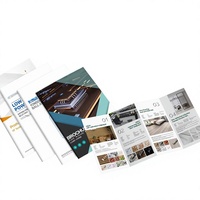 Brochures personnalisées en papier kraft/revêtu, estampées à chaud or/argent, livrets d'instructions, dépliants promotionnels, catalogues d'échantillons sur mesure