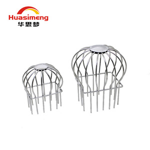 Huasimeng Rejilla de Drenaje de Acero Inoxidable de 2 y 3 Pulgadas para Techo Exterior, Protector de Ventilación de Malla Anticlogging - Product Image 1