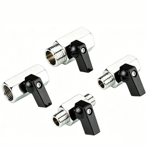 Mini válvula de bola Huihong de 1/2 pulgada con rosca, tipo interruptor, para uso en la industria de agua, gas y petróleo. - Product Image 1