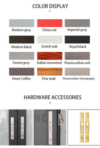 Fenêtre coulissante à coupure thermique LML Fenêtres de style européen Pistes de serrage en verre en acier <span class=keywords><strong>Baie</strong></span> d'affichage Conception en aluminium Fenêtre coulissante - Product Image 6