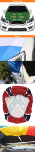 Housses de drapeaux de voiture personnalisées pour événements - Drapeaux en polyester imperméable à haute élasticité avec impression numérique, style tendance, taille ajustable - Product Image 5