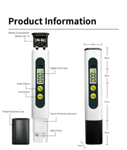 Medidor de <span class=keywords><strong>TDS</strong></span> Wanbang con Pantalla LCD Digital, Medidor de Calidad del Agua, Probador de PPM, Filtro Tipo Pluma, OEM/ODM Disponible, Precisión del 5% +/-2% 1 - Product Image 4