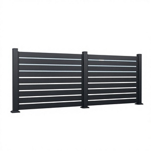 Panneaux de clôture de jardin en aluminium durable, style ranch, hauteur de 10 pieds, imperméables, sans rouille, installation facile en DIY - Product Image 1