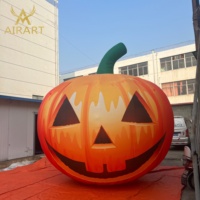 Citrouille géante gonflable de dessin animé pour la décoration de fête d'Halloween pour enfants, mascotte de citrouille gonflable durable personnalisée