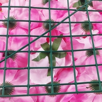 Kunstbloemenwand achtergrond voor bruiloften, van plastic & textiel, milieuvriendelijk, romantische stijl, groot bloemendesign