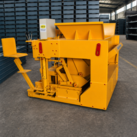 Machine à fabriquer des briques semi-automatique mobile RPT6-30 pour béton, machine à fabriquer des blocs creux de pavage