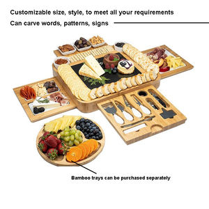 Tavole di salumi Set regalo di salumi bordo di formaggio di bambù Set di bordo regalo per i regali di riscaldamento della <span class=keywords><strong>casa</strong></span> della <span class=keywords><strong>mamma</strong></span> - Product Image 2