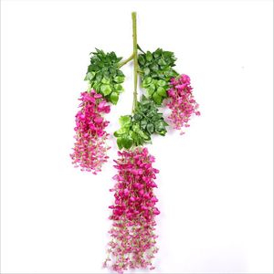 Plantas artificiales para decoración de jardín y hogar, flores colgantes de <span class=keywords><strong>glicina</strong></span> para boda, DIY, 110cm - Product Image 2