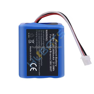 Batterie rechargeable 7.2v 3000mAh 21.6wh pour <span class=keywords><strong>Robot</strong></span> <span class=keywords><strong>Braava</strong></span> 380 380T 390T Mint5200 5200B 5200C Robots de nettoyage de sol - Product Image 2