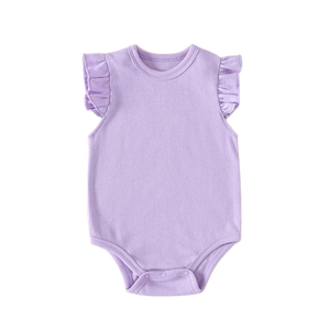 Custom Baby bambina vestiti con maniche a volant tutina per il primo compleanno per i neonati ragazzi e ragazze monogramma bambino - Product Image 1