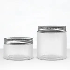 30ml 50ml 100ml 120ml 200ml 500ml di stoccaggio contenitore di plastica PET food jar vaso cosmetico con coperchio in alluminio