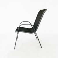 Chaise de jardin extérieure Uplion KD moderne avec structure en acier robuste pour villa et parc
