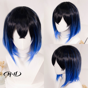 Malla de Fibra Sintética Resistente al Calor de Alta Temperatura para <span class=keywords><strong>Cosplay</strong></span> de <span class=keywords><strong>Anime</strong></span> Demon Slayer, ND <span class=keywords><strong>Inosuke</strong></span> Hashibira, Color Marrón Claro Rosa - Product Image 5
